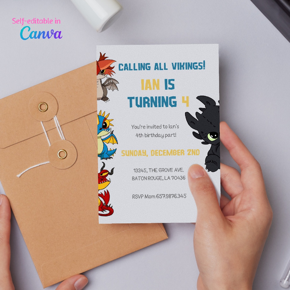 Toothless the dragon birthday invitation.jpeg