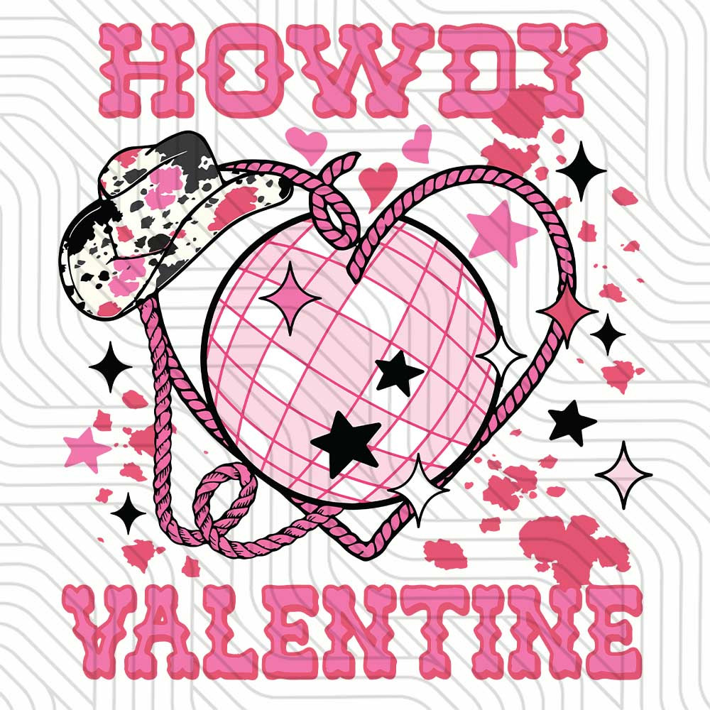 Howdy Valentine Cowboy Western Style Digital PNG SVG.jpg