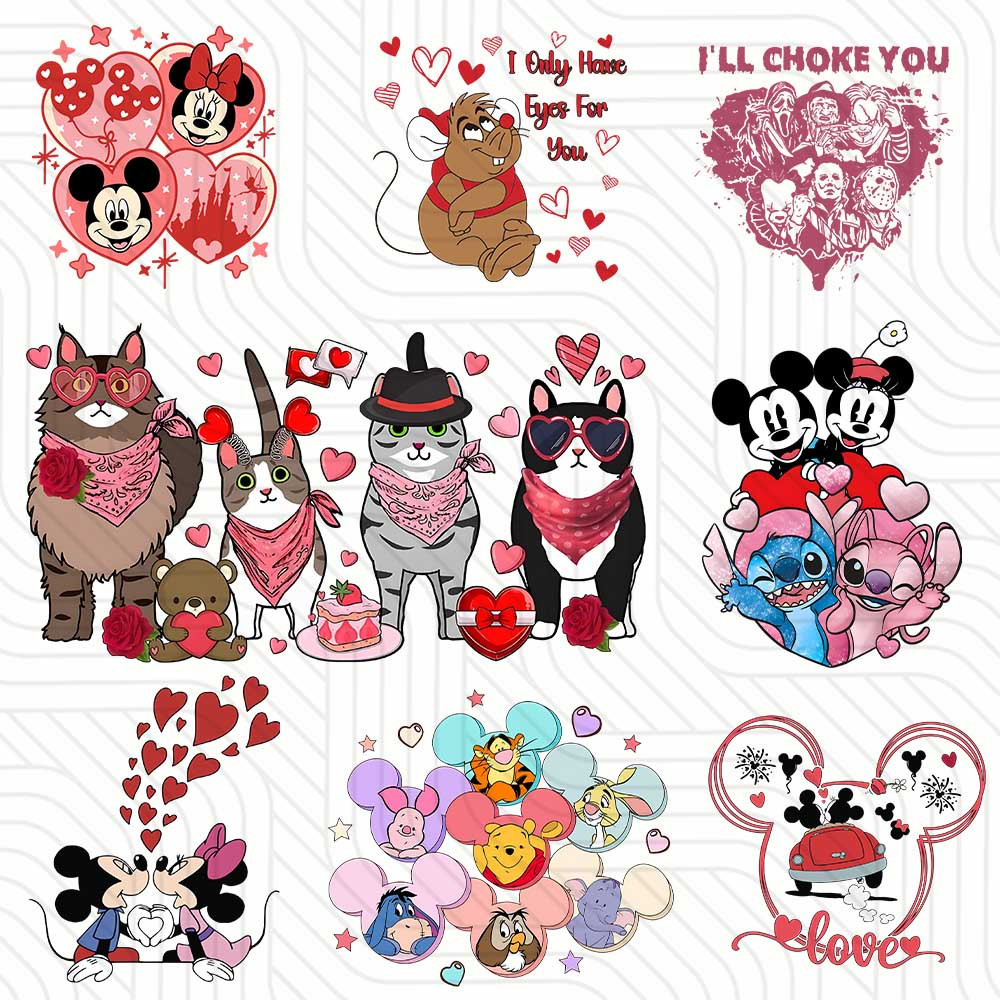Valentine Cartoon Disney Bundle PNG File Digital Download.jpg