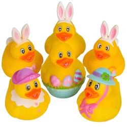 rubber duckies easter for kids - set of 12pcs