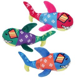 plush luau shark for kids - set of 12pcs