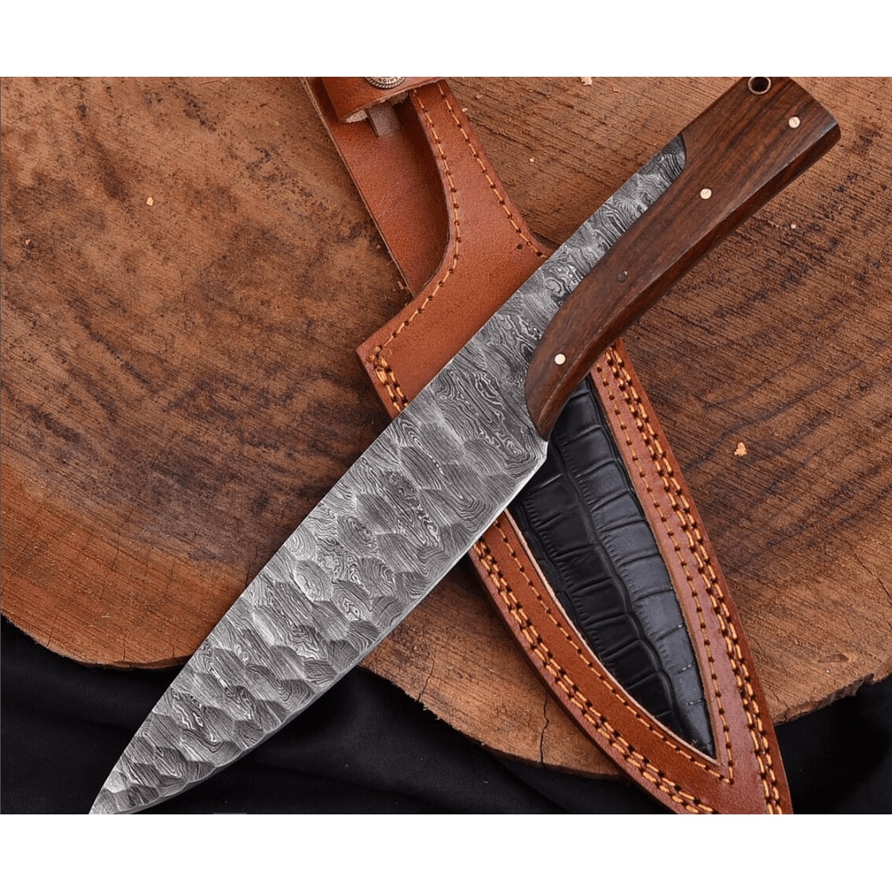 buynow 12 inch handmade damascus hunting knife