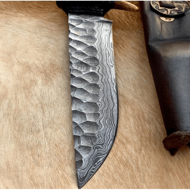 Shop now 11 inch Damascus Bowie knife