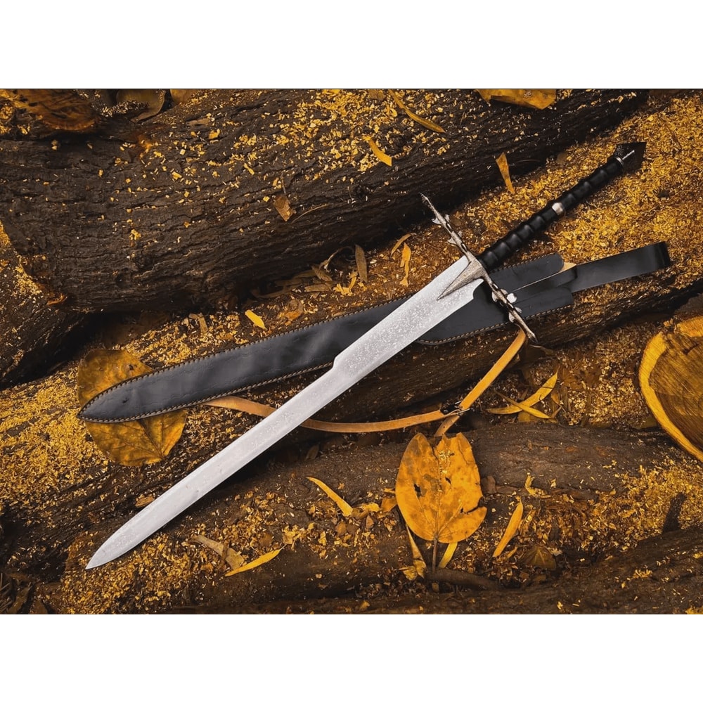 Ringwraith Sword Nazgul Lotr Sword Replica With Leather Sheath Fantasy Collectors Movie Replica S 0