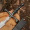 Damascus Steel Fantasy Sword 40 Inch Handmade Viking Display Sword Cosplay Collector Replica 4