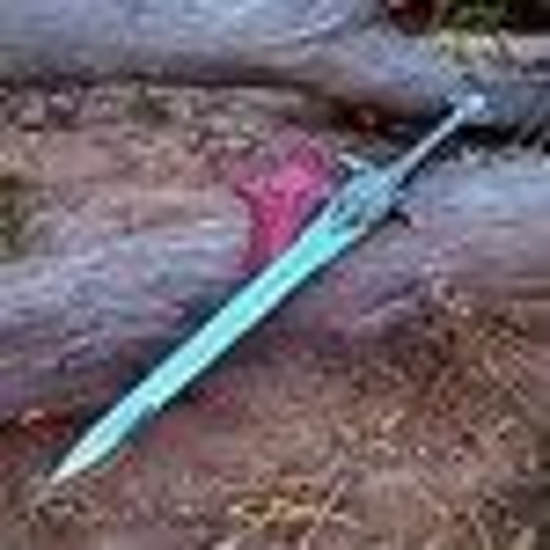 Anduin Wrynn Shalamayne Sword Replica 38 Inch High Carbon Steel WoW Cosplay Display W Wall Plaque 3