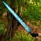 Glowing Blue Moonlight Great Sword Handcrafted Fantasy Collectors Display Blade 3