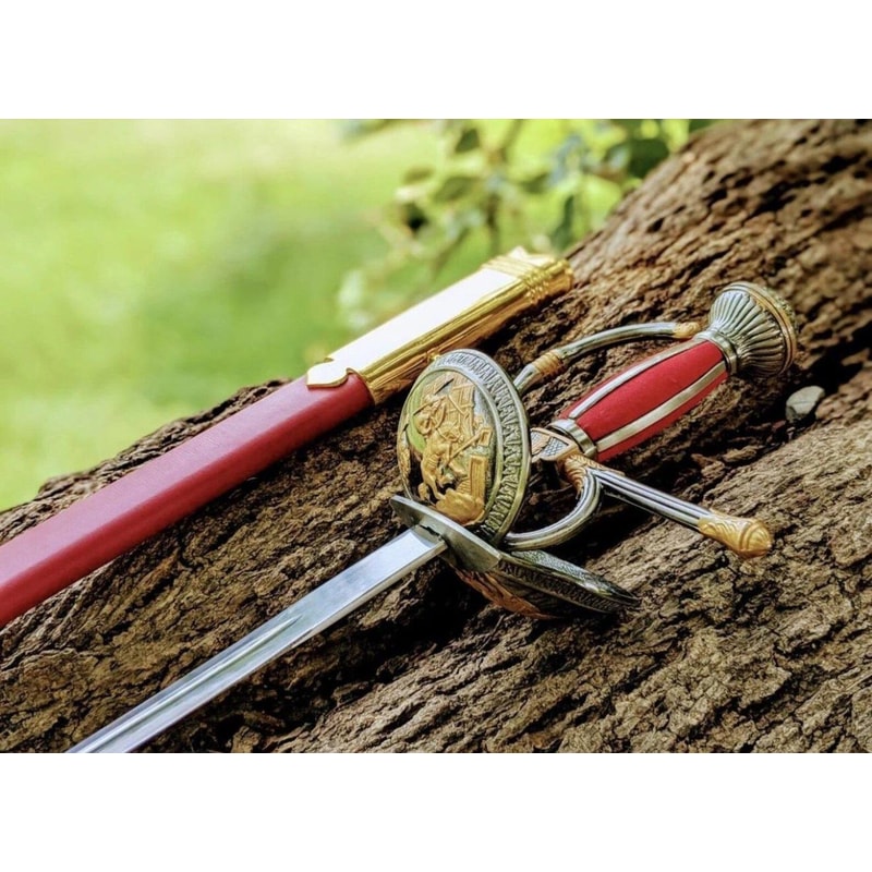 Handcrafted Medieval Knight Sword Replica High Carbon Steel Renaissance Blade 4