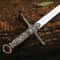 Fantasy Knight Sword 38 Inch Handcrafted Ornate Crossguard Blade Collector Display Blade 4