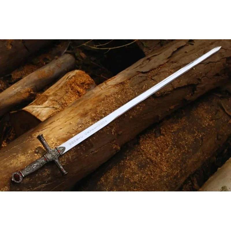 Fantasy Knight Sword 38 Inch Handcrafted Ornate Crossguard Blade Collector Display Blade 5