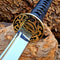 Handcrafted Samurai Katana Sword Full Tang Steel Blade Japanese Style Collector Decor 2