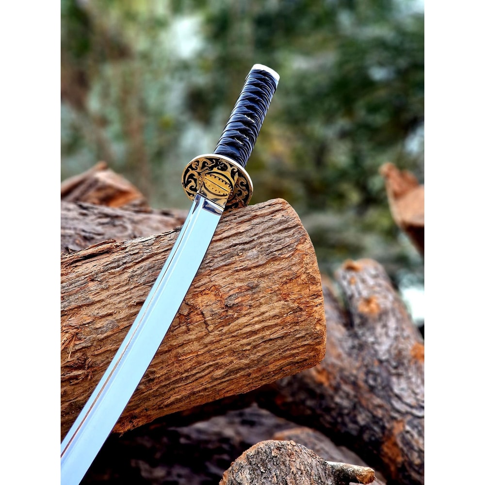 Handcrafted Samurai Katana Sword Full Tang Steel Blade Japanese Style Collector Decor 4