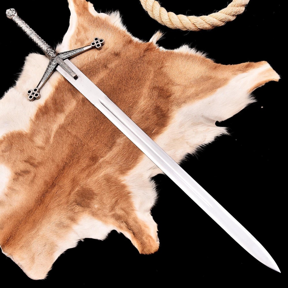 HandForged Medieval Longsword 38 Inch Crusader Renaissance Knight Replica Collector Sword 2