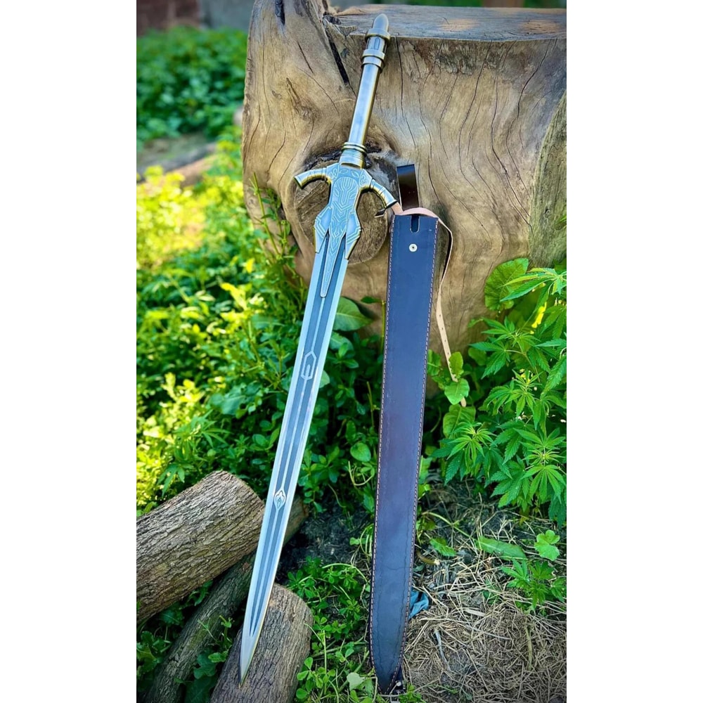 Handcrafted Dark Fantasy Sword 38 Inch Gothic Medieval Display Prop Premium Fantasy Replica 1