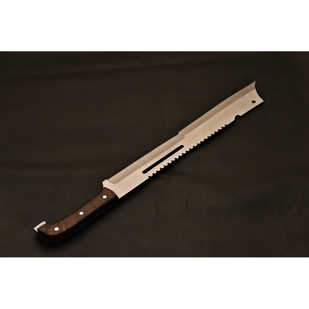 Survivor 1095 Carbon Steel Fixed Blade Knife Rosewood Handle With Leather Sheath Carbon Steel Kni 5