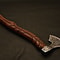 Handmade Viking Axe Etched Carbon Steel Blade With Rosewood Handle Display Piece Christmas Gift 1