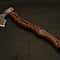 Handmade Viking Axe Etched Carbon Steel Blade With Rosewood Handle Display Piece Christmas Gift 2