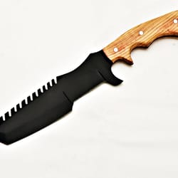 1095 steel handmade tracker fixed blade knife with leather sheath | camping hunting bushcraft outdoor knife