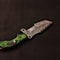 Luxury Handmade Damascus Tracker Green Wood Handle Collectible Knife Premium Gift 4
