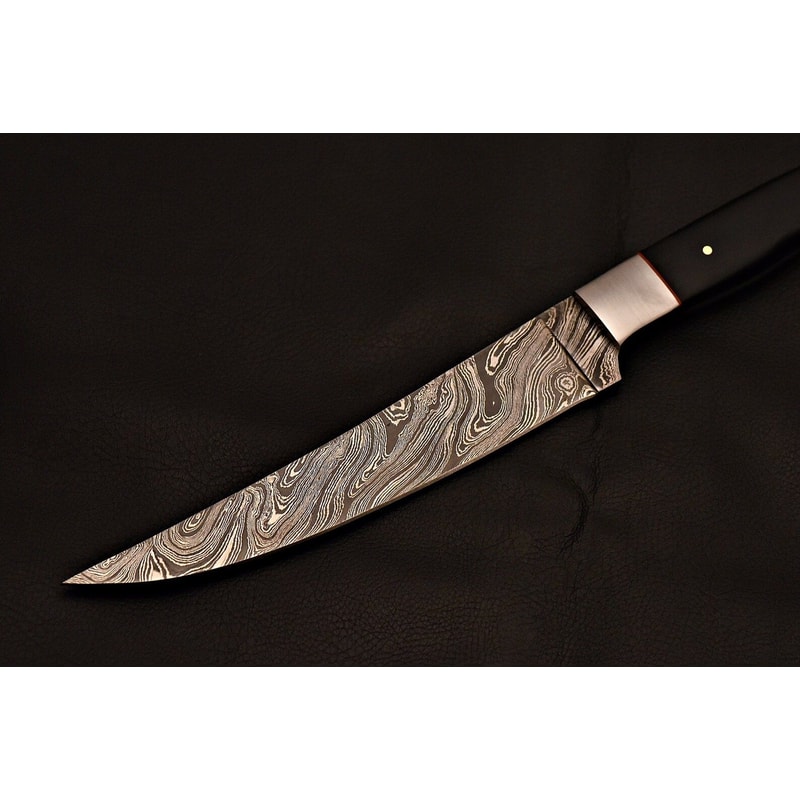 Handmade Damascus Chef Knife With Leather Sheath Premium Kitchen Gift 1