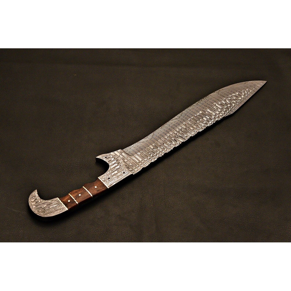 Premium Damascus Falcon Knife Camping Survival Blade Christmas Present 4