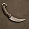 Premium Damascus Karambit Outdoor Tactical Knife Gift Curved Tactical Fixed Blade With Leather Sh 3