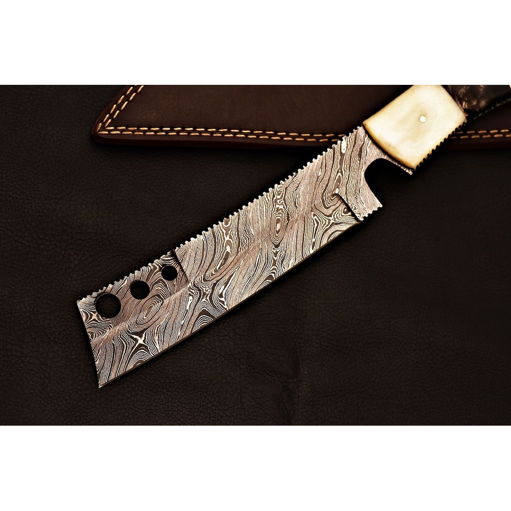 Premium Handmade Damascus Knife Outdoor Hunting Blade Birthday Presents 4