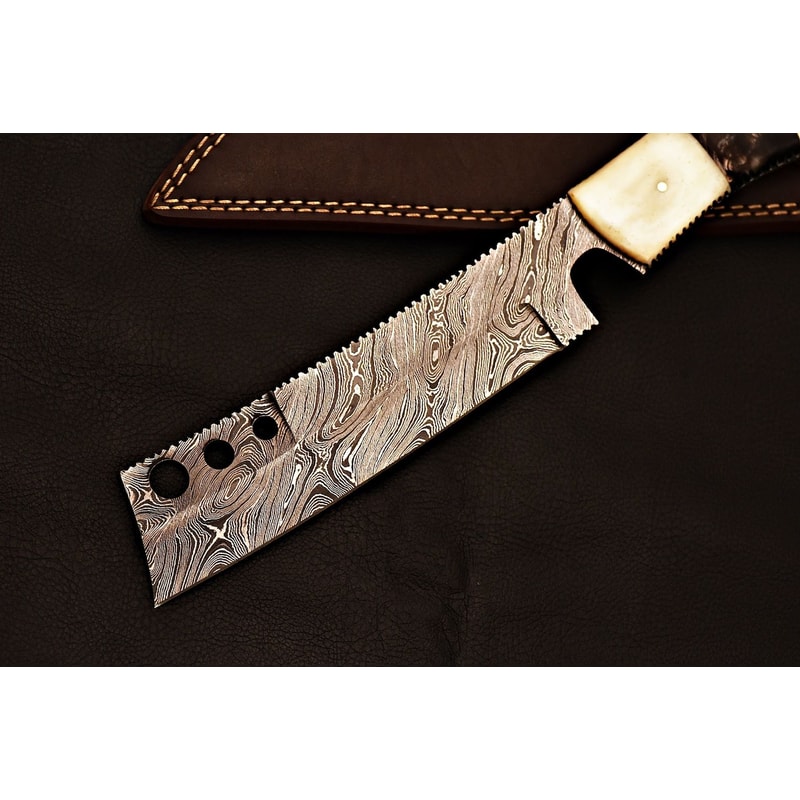 Premium Handmade Damascus Knife Outdoor Hunting Blade Birthday Presents 4