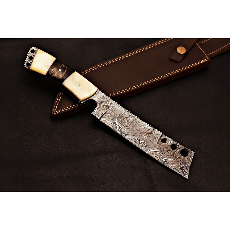 Premium Handmade Damascus Knife Outdoor Hunting Blade Birthday Presents 5