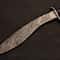 Damascus Steel Kukri HandForged Curved Survival Knife Birthday Gifts For Him 0