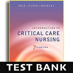 Test Bank Introduction to Critical Care Nursing 7th Edition - Test Bank