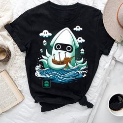 blooper kaiju t-shirt, super mario bros blooper shirt fan gifts, blooper mario shirt, blooper vintage shirt