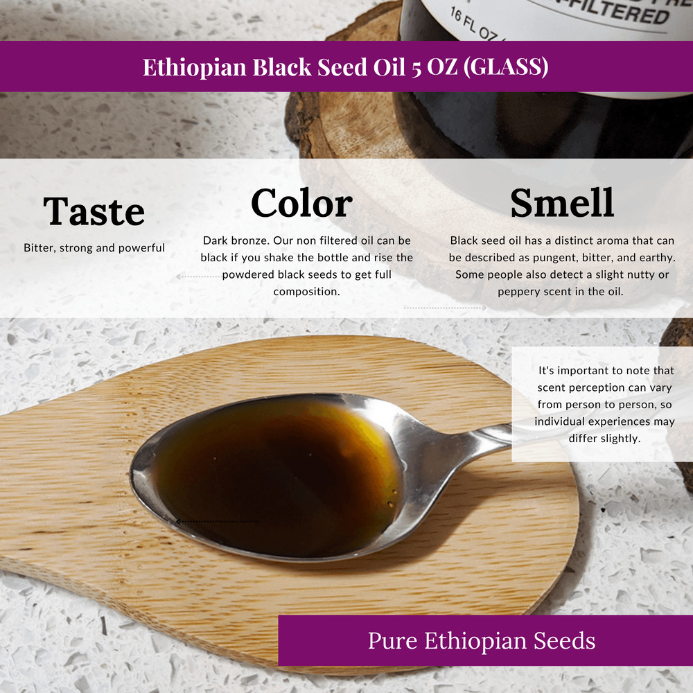 Ethiopian Black Seed Oil 5oz GLASS 2