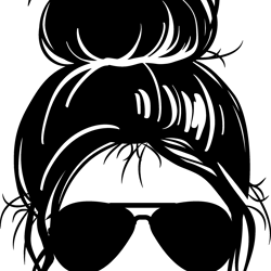 momlife svg, messy bun svg, mom skull svg, mom svg, afro woman svg, messy bun with glasses svg, digital download-14