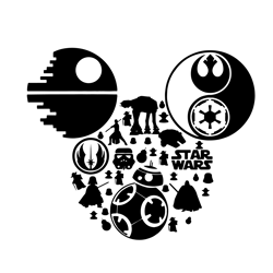 star wars svg, starwars characters svg, mickey head svg, starwars characters svg, mickey mouse svg, digital download