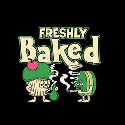 freshly baked svg, freshly baked cannabis marijuana 420 graphic design, cannabis svg, marijuana svg, digital download