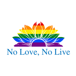 LGBT Flower No Love No Live Svg, No Love No Live Sunflower Symbol Rainbow SVG, Flag LGBT Svg, Digital download