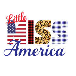 little miss america svg, america svg, cut file, clip art, commercial use, silhouette , 4th of july, digital download