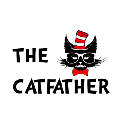 the catfather svg, cat dad svg, the cat father svg,, funny dad svg, father's day svg, dad svg, dad svg, digital download