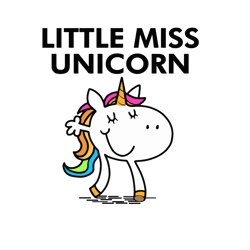 little miss unicorn svg, little unicorn logo svg, unicorn svg, funny unicorn svg, digital download