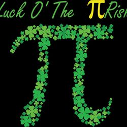 pirish pi irish shamrock math st patrick's day svg, pi irish shamrock svg, pi st patrick's day svg, digital download