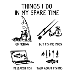 things i do in my spare time svg, fishing svg, fishing lover svg, fishing rods svg, trending svg, digital download