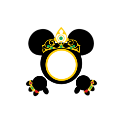 mickey minnie ears king and queen crown png, mouse crown png, king crown png, queen crown png, disney png, cut file-1