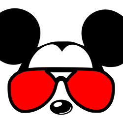 mickey mouse heart sunglasses png, mickey png, disney png, disney mickey svg, mickey christmas png, instant download-5