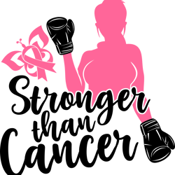 Stronger than cancer Svg, Breast cancer Svg, Cancer Svg, Breast Cancer Awareness Svg, Breast Cancer Shirt, Cut file