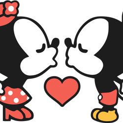 mickey and minnie mouse kissing, mickey mouse svg, disney png, disney mickey svg, mickey christmas png, instant download