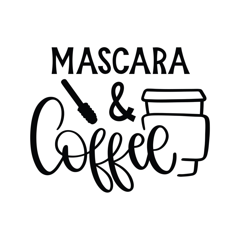 Mascara & Coffee SVG Cut File.png