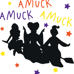 amuck svg, hocus pocus svg, hocus pocus silhouette svg, halloween svg, sanderson sisters svg, digital download
