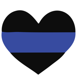 police heart svg, thin blue line police svg, thin blue line svg, blue lives matter, i've got your six svg, cut file