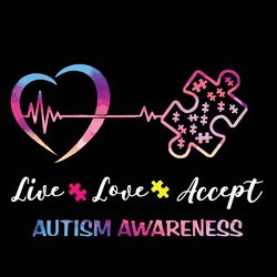 teach accept undestand love svg, autism svg, awareness svg, autism logo svg, autism heart svg, digital download